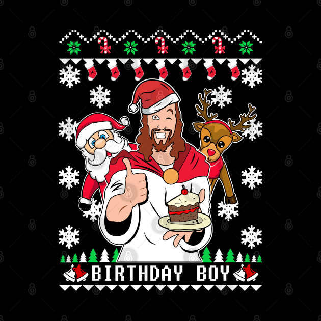 Birthday Boy Ugly Christmas Sweater by KsuAnn