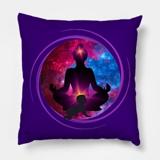 Meditating mum Pillow