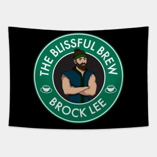 Brock Lee Tea Shop Logo Tapestry