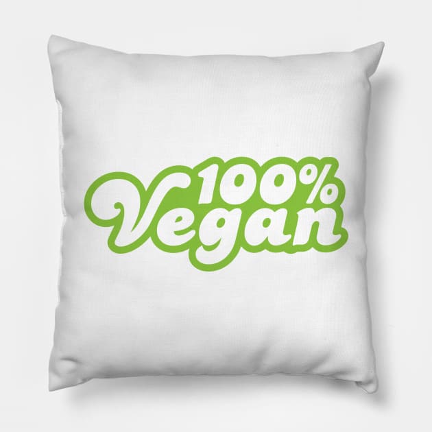 100 Percent Vegan T-Shirt Pillow by glutenfreegear