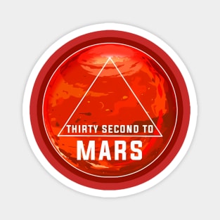 Red second mars Magnet