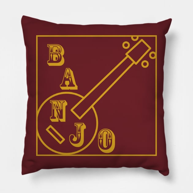 Is this a banjo moment? Pillow by Lellow Flingamos