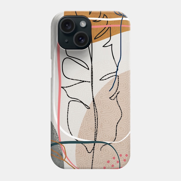 Abstract minimalist artwork Phone Case by Choulous79