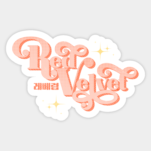 retro red velvet red velvet kpop sticker teepublic