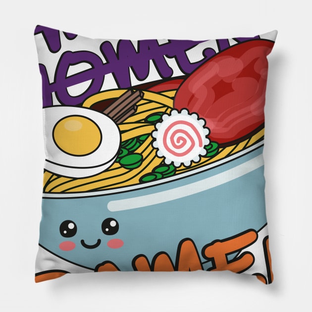 All You Need Is Ramen Pillow by Tees4Elliott