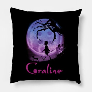 Coraline moon Pillow