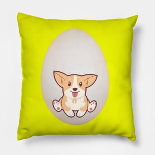 Funny Dog In The Egg Pillow