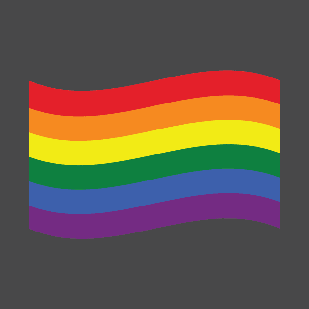 Rainbow pride flag by snowshade