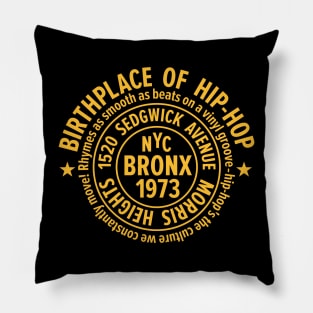 Bronx Hip-Hop - Celebrating 50 Years of Rhymes and Rhythms Pillow