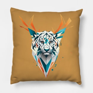 Tiger polygonal design Pillow