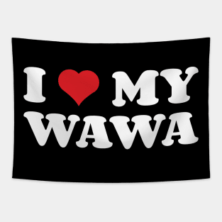 I Heart My Wawa Tapestry