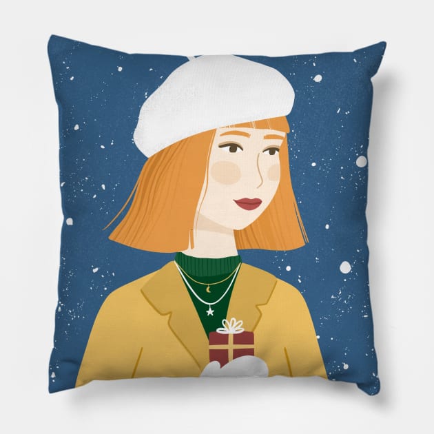 I Have a Gift for You Pillow by Salty Siren Studios