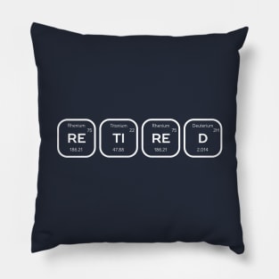 Interesting Retired Science Periodic Table of Elements Pillow