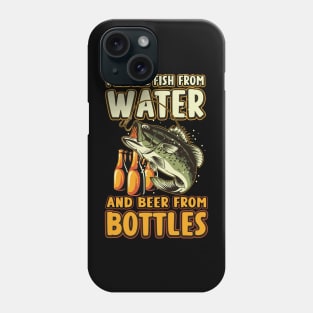 I Rescue Fish From Water And Beer From Bottles Funny Fishing Phone Case