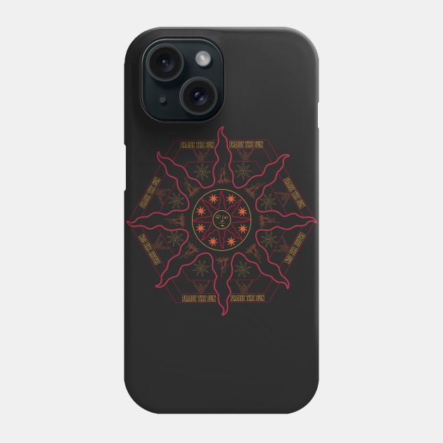 Solar Mandala Phone Case by Wimido