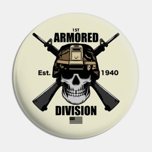 1st Armored Division Pin