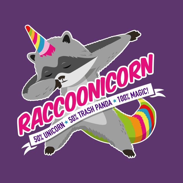 Raccoonicorn 50% Raccoon 50% Unicorn 100% Magic! by propellerhead