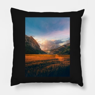 Sunset Mountains Pillow