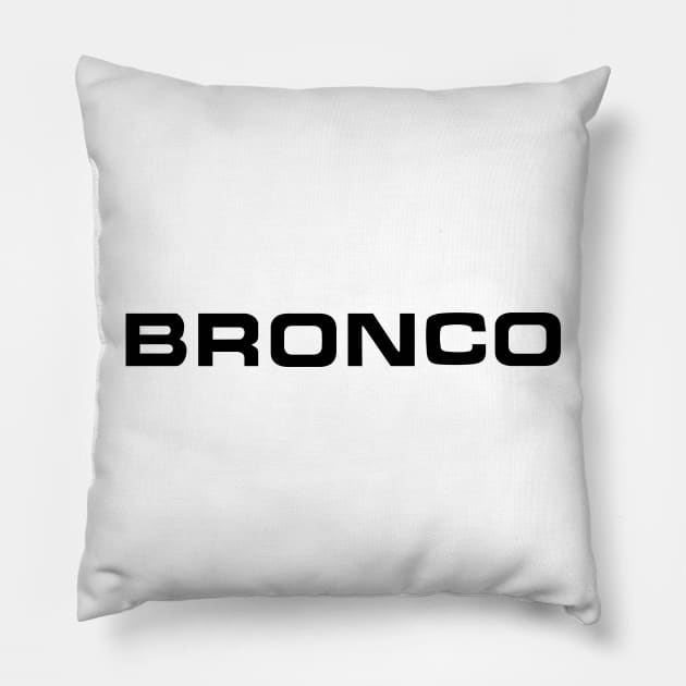 1978-79 Bronco Logo Pillow by The OBS Apparel