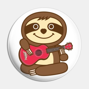 Sloth ukulele Pin