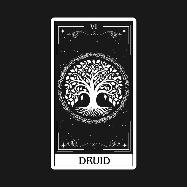 Druid Tarot Card D&D Nat 20 Dungeons & Dragons by JaeSlaysDragons