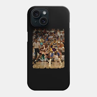 Michael Jordan vs Magic Johnson, 1990 Phone Case