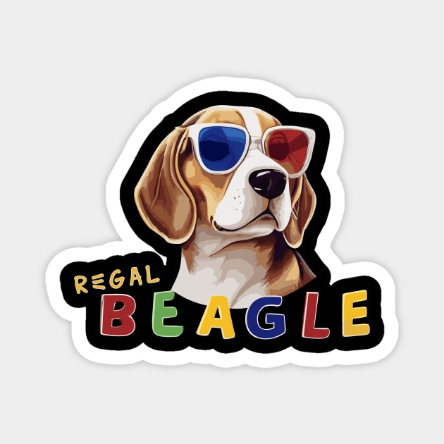 Regal Beagle For fun Magnet by clownescape