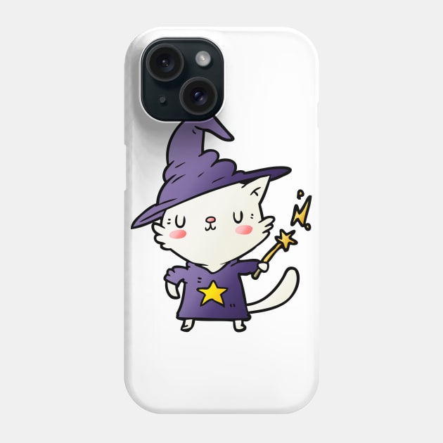 Cat Wizard Phone Case by OMC Designs