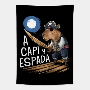 A Capi y Espada - Capybara Tapestry