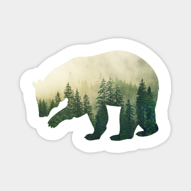 Wild Forest Bear Magnet by Horisondesignz