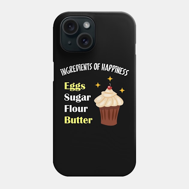 Ingredients Of Happiness Phone Case by PixelArt