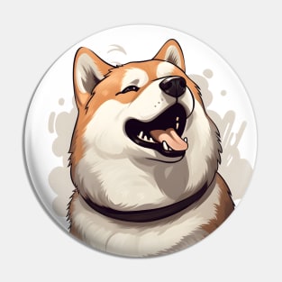 Good Akita Inu Boy Pin