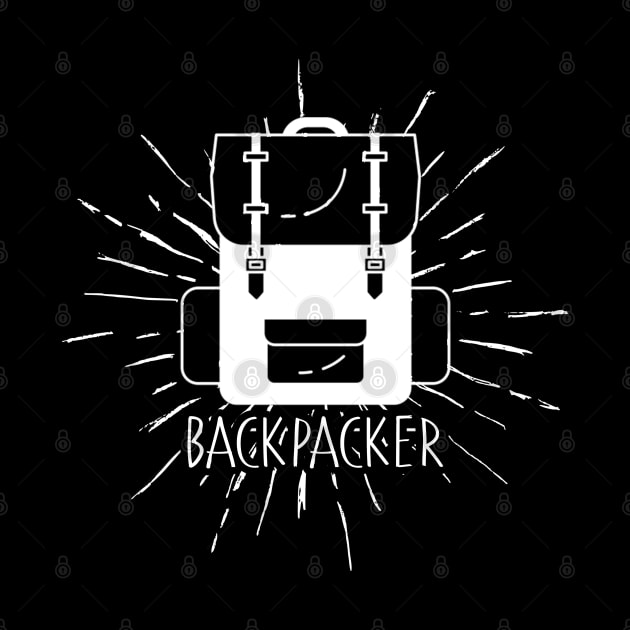 Minimalist Vintage Backpacker by StreetDesigns