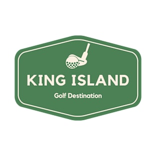 King Island Australia - Golf Course Travel Destination Logo T-Shirt