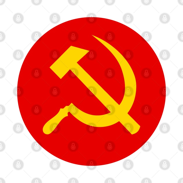 Hammer and Sickle (Yellow)| Karl Marx| Vladimir Lenin| Communism| by RevolutionToday