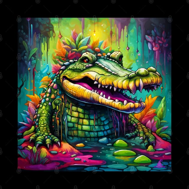 Vibrant Visions (Crocodile) by Morrigan Austin