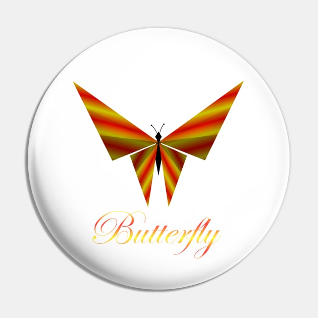 Metallic butterfly Pin by SAMUEL FORMAS