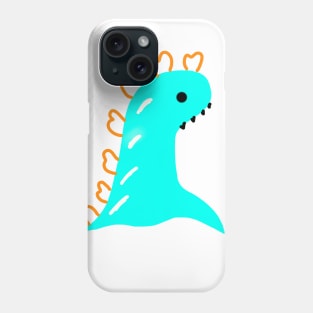 blue dinosaur design Phone Case