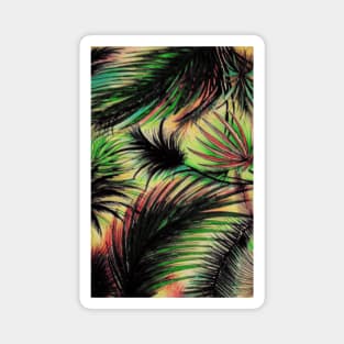 DARK TROPIC PALMS Magnet