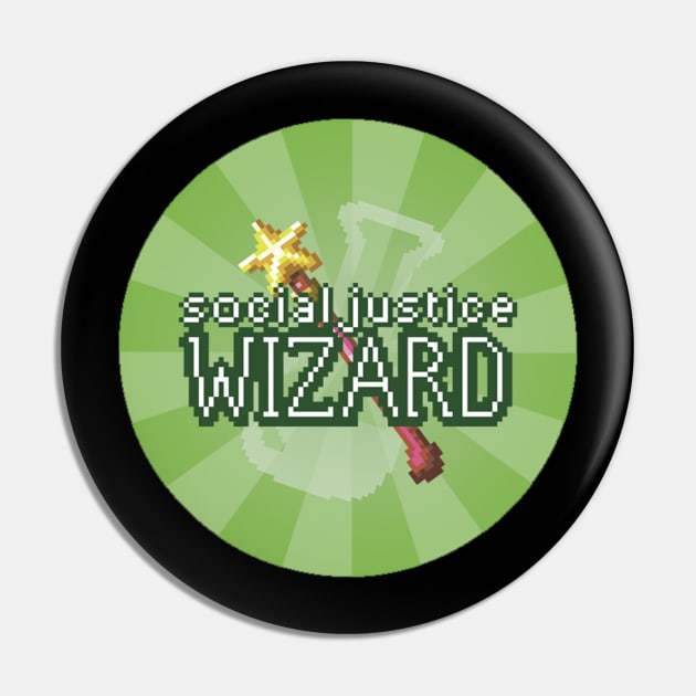 Social Justice Wizard Pin by Optimysticals