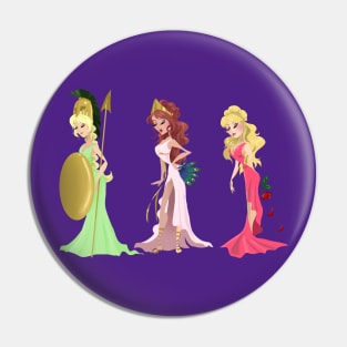 Athena, Hera and Aphrodite Pin