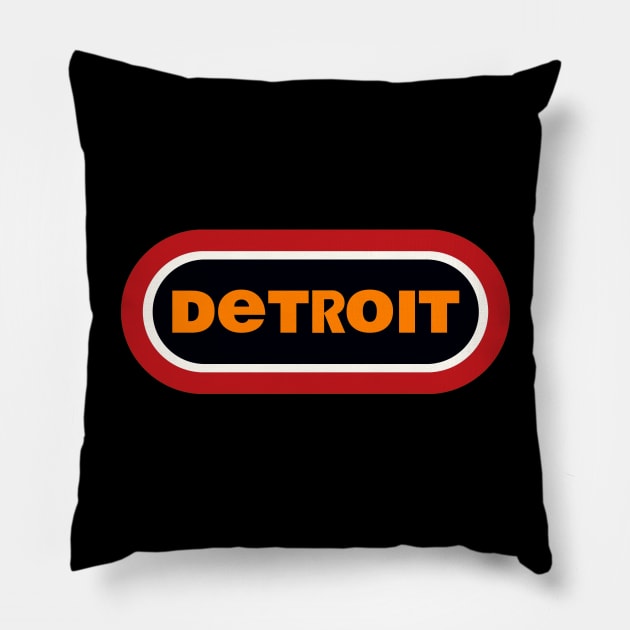 Detroit Pillow by Colonel JD McShiteBurger