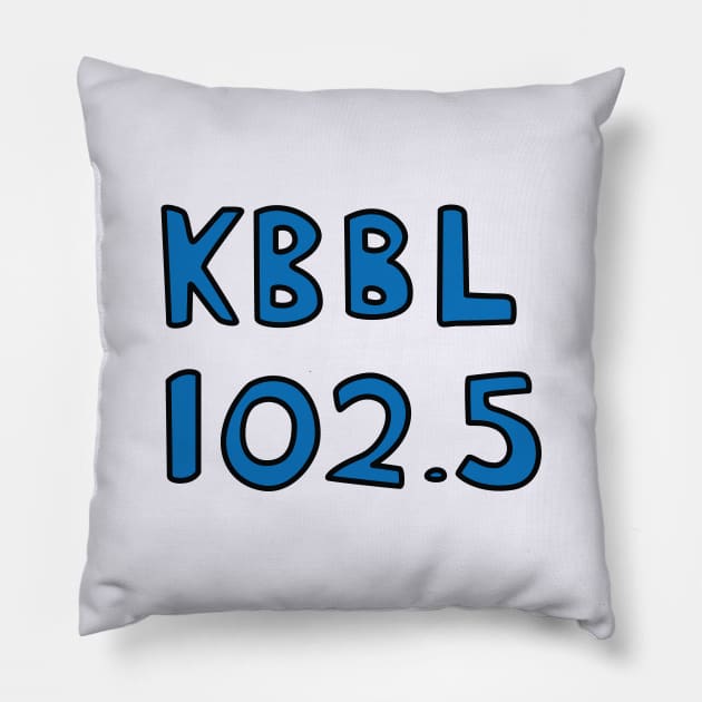 KBBL 102.5 Pillow by saintpetty