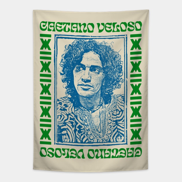 Caetano Veloso \/\/\/ Retro Original Fan Art Design Tapestry by DankFutura