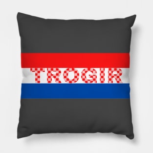 Trogir City in Croatia Pillow