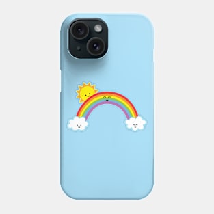 Happy Rainbow | by queenie's cards Phone Case