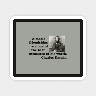 Charles Darwin / friendship / Father's Day / Birthday Magnet