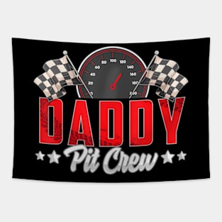 Race Car Birthday Party Racing Family  Pit Crew Tapestry