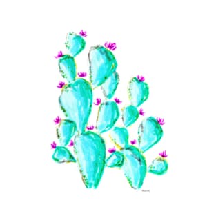 Cactus in turquoise T-Shirt