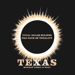 total solar eclipse - the path of totality // TEXAS T-Shirt